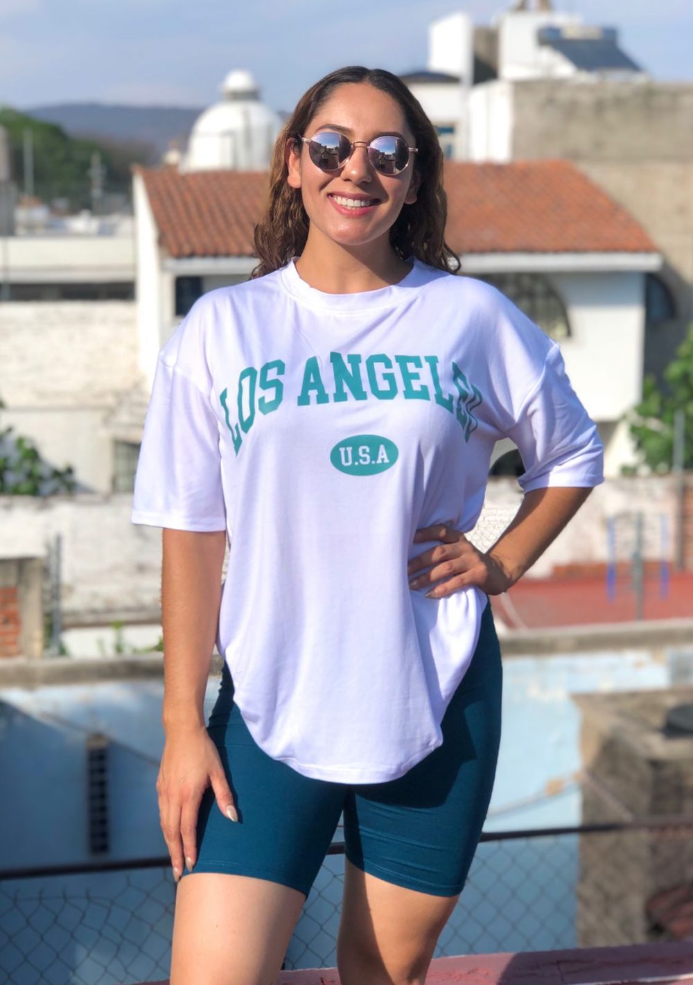Conjuntos Los Angeles Playera Over
