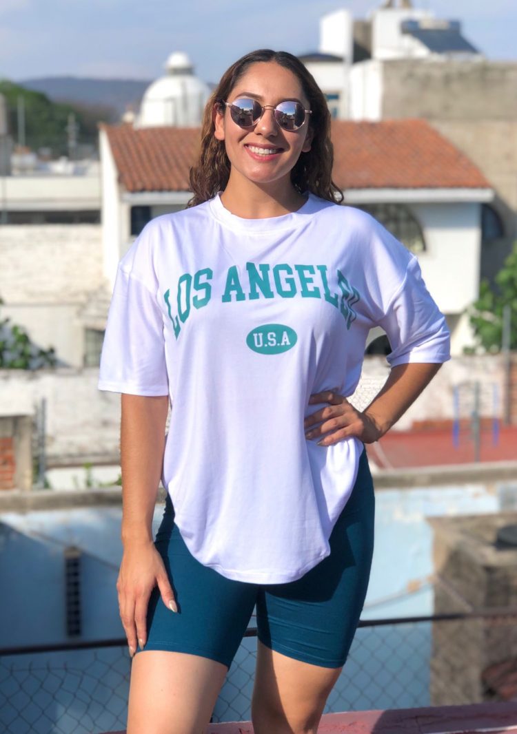 Conjuntos Los Angeles Playera Over