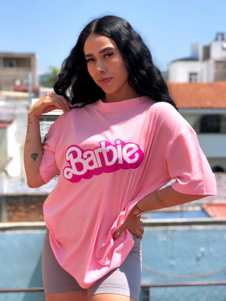 Playera Over Algodón Barbie