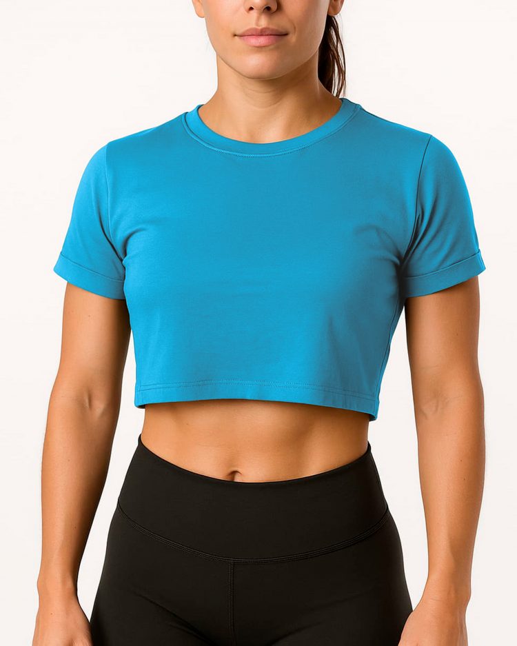 Playera Croptop Lisa
