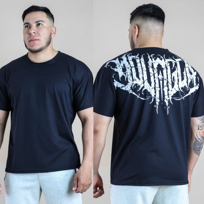 Playera Unisex Over Algodon Escudo Espalda - Imagen 2