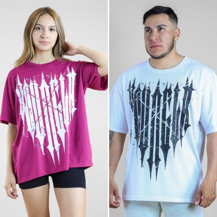 Playera Unisex Over Algodon Escudo Pecho