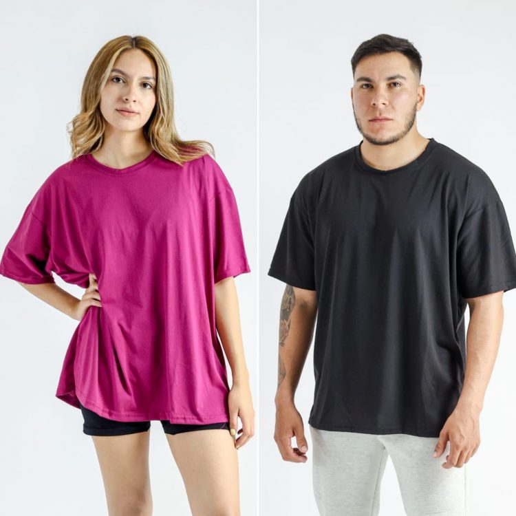 Playera Over Algodón Lisa