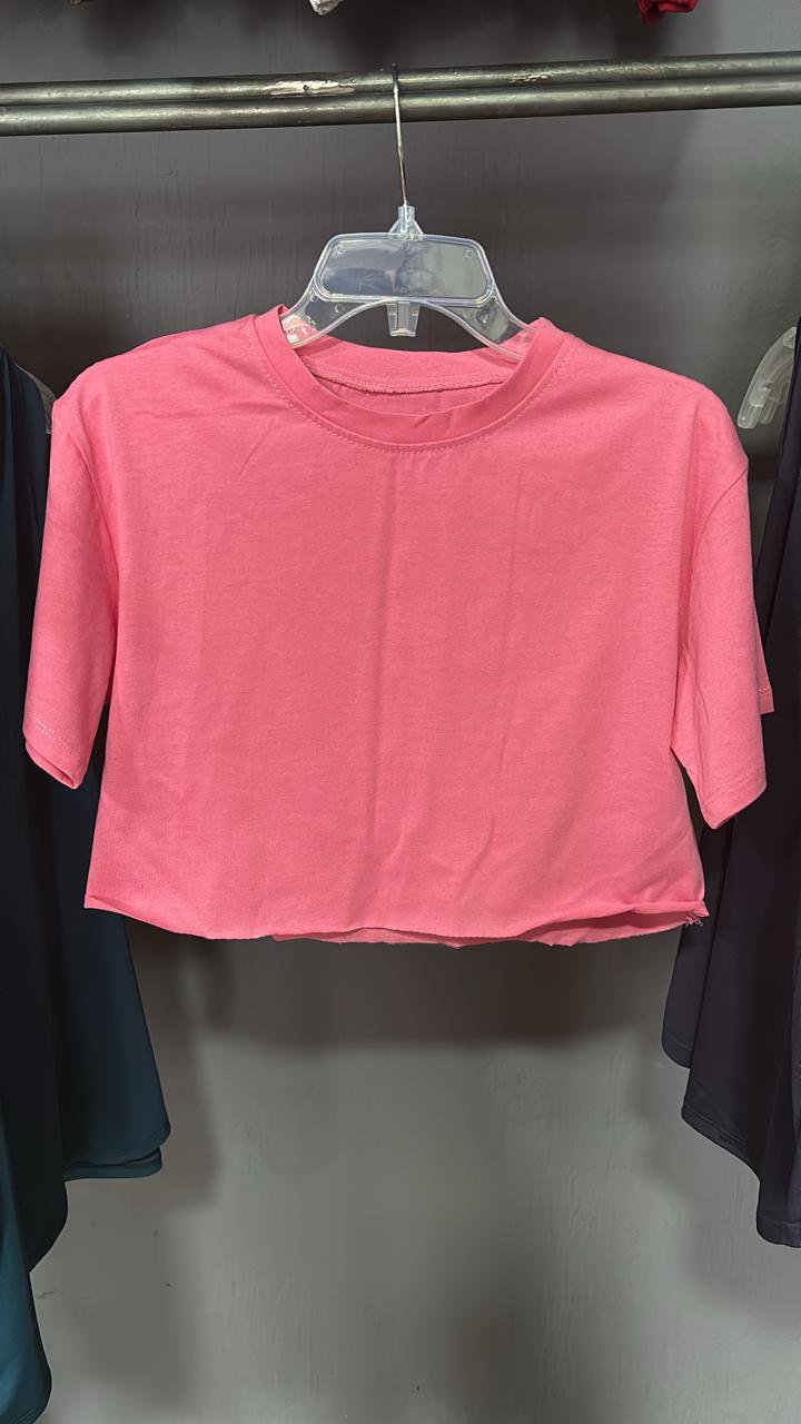 Playera Croptop Algodón